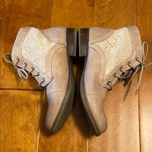 Tan ankle boots